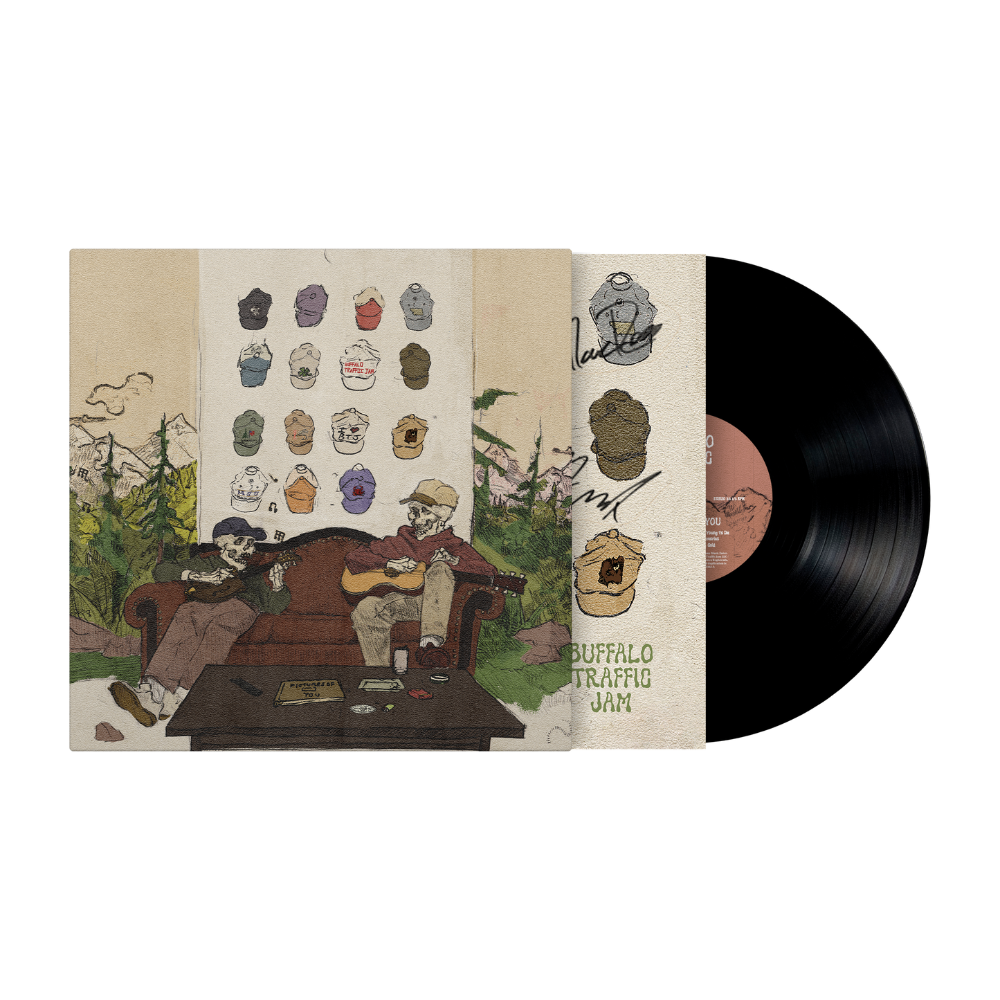 Buffalo Traffic Jam (Pictures Of You) Signed Black Vinyl