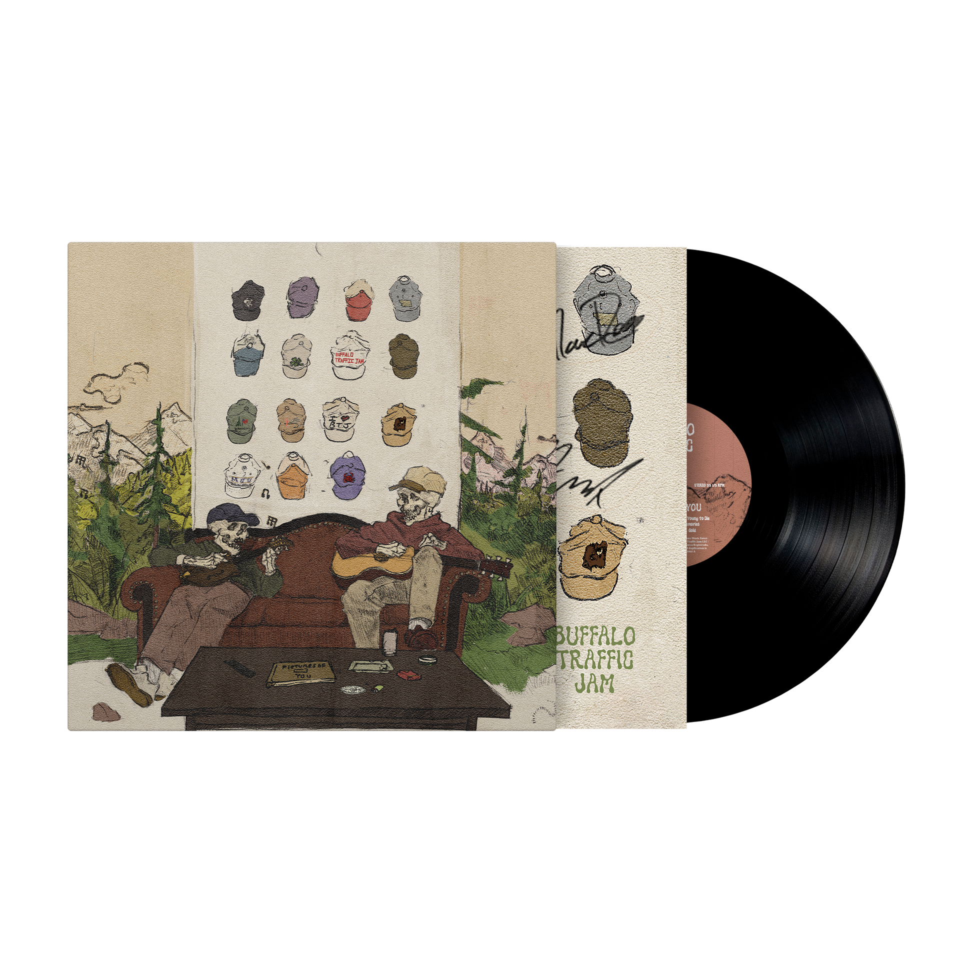 Buffalo Traffic Jam (Pictures Of You) Signed Black Vinyl